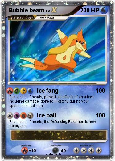 Pokemon Bubble beam