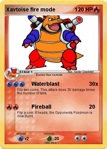 Pokemon Xavtoise fire mode