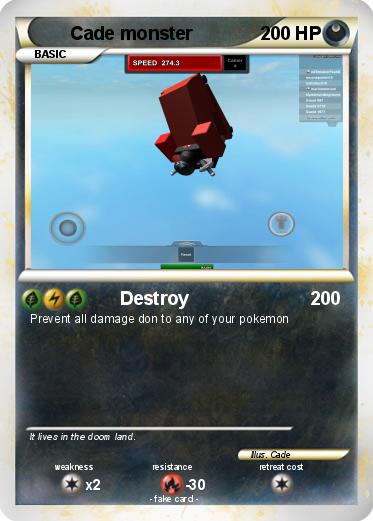 Pokemon Cade monster