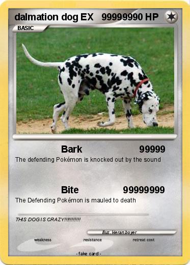 Pokemon dalmation dog EX   999999