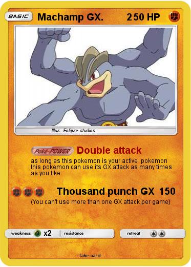 Pokemon Machamp GX.         2