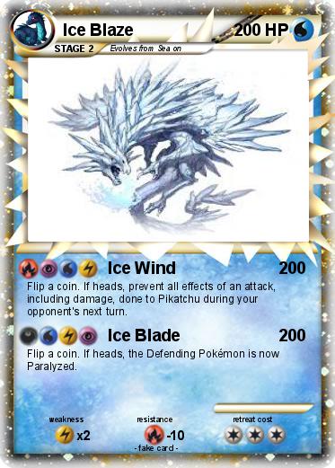 Pokemon Ice Blaze