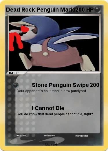 Pokemon Dead Rock Penguin Mario