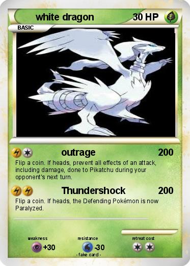 Pokemon white dragon