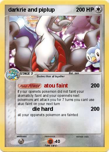Pokemon darkrie and piplup