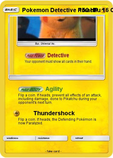 Pokemon Pokemon Detective Pikachu 16 Card