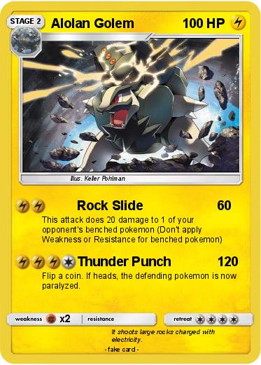 Pokemon Alolan Golem