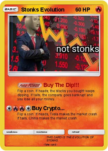 Pokemon Stonks Evolution