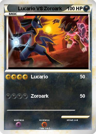 Pokemon Lucario VS Zoroark