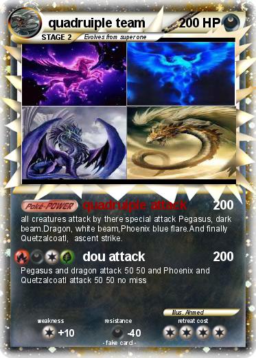 Pokemon quadruiple team