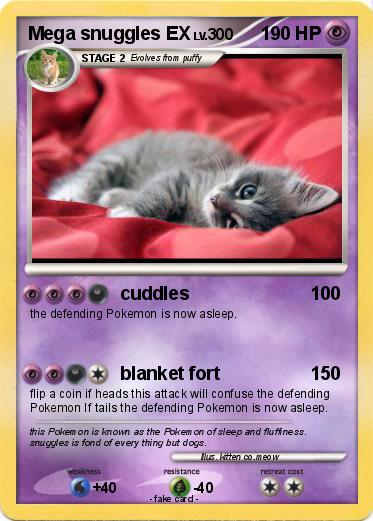 Pokemon Mega snuggles EX