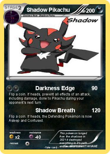 Pokemon Shadow Pikachu