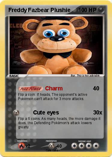 Pokemon Freddy Fazbear Plushie