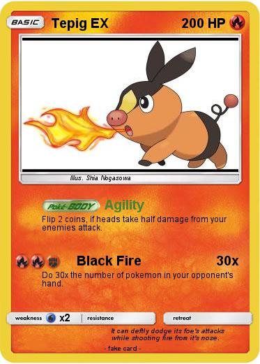 Pokemon Tepig EX