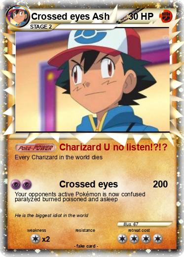Pokemon Crossed eyes Ash