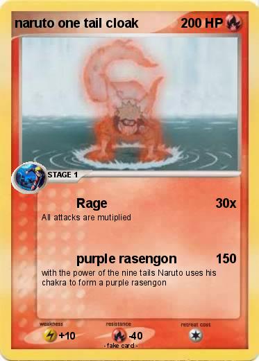 Pokemon naruto one tail cloak