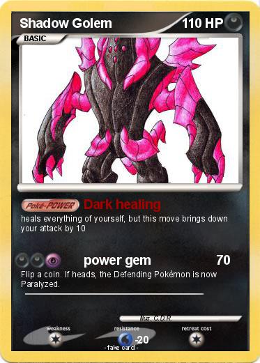 Pokemon Shadow Golem