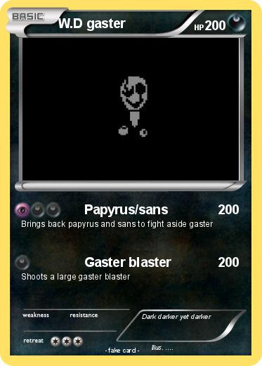 Pokemon W.D gaster