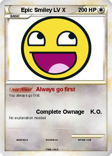 Pokemon Epic Smiley LV X