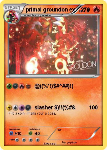 Pokemon primal groundon ex    270