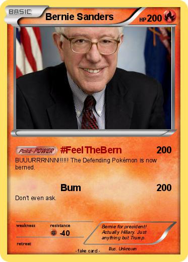 Pokemon Bernie Sanders