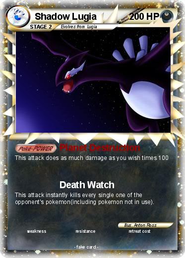 Pokemon Shadow Lugia
