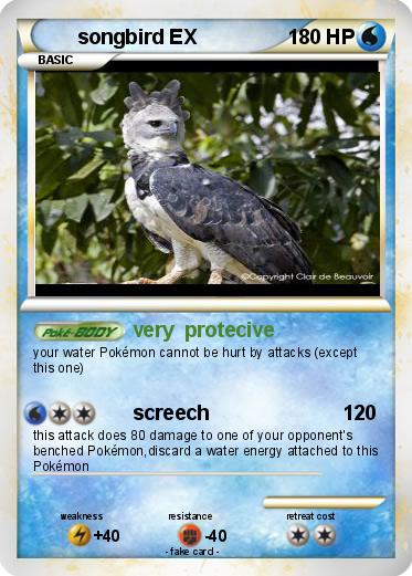 Pokemon songbird EX