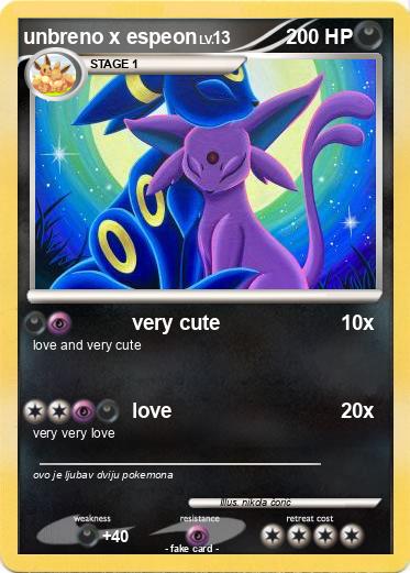 Pokemon unbreno x espeon