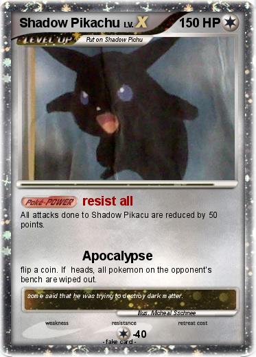 Pokemon Shadow Pikachu