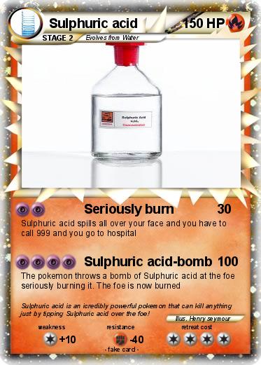 Pokemon Sulphuric acid