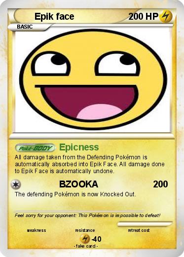 Pokemon Epik face