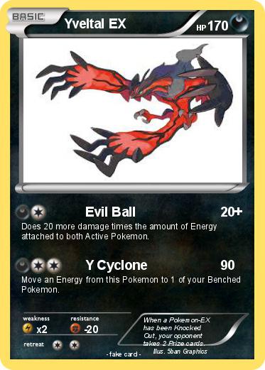 Pokemon Yveltal EX