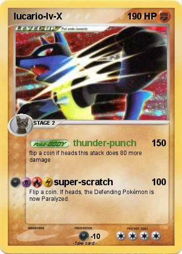 Pokemon lucario-lv-X
