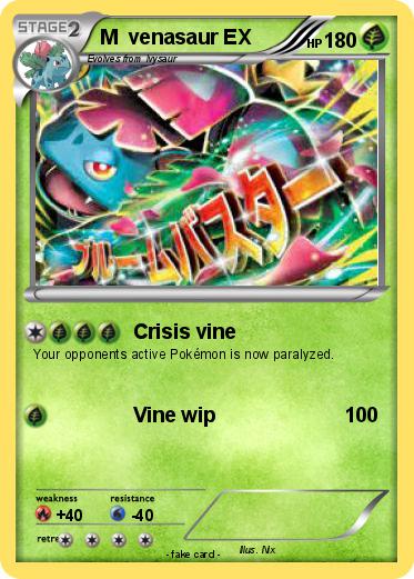 Pokemon M  venasaur EX
