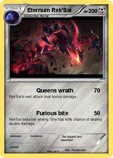Pokemon Eternum Rek'Sai Pokemon Eternum Rek'Sai