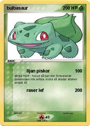 Pokemon bulbasaur