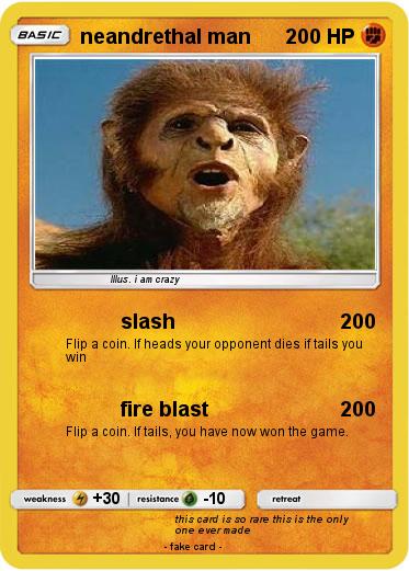 Pokemon neandrethal man