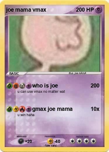 Pokemon joe mama vmax