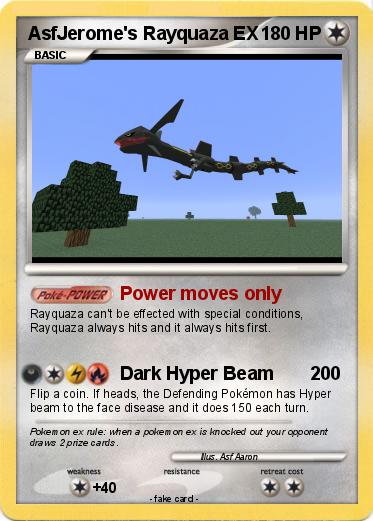Pokemon AsfJerome's Rayquaza EX