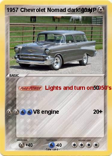 Pokemon 1957 Chevrolet Nomad dark gray