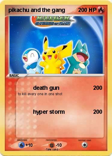 Pokemon pikachu and the gang