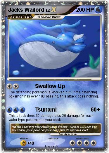 Pokemon Jacks Wailord