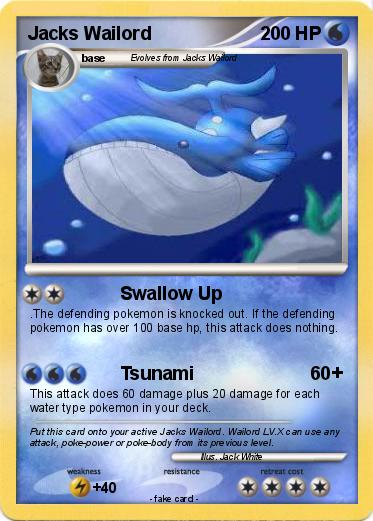 Pokemon Jacks Wailord