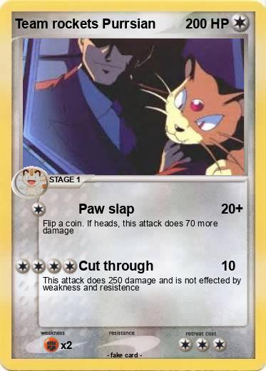 Pokemon Team rockets Purrsian