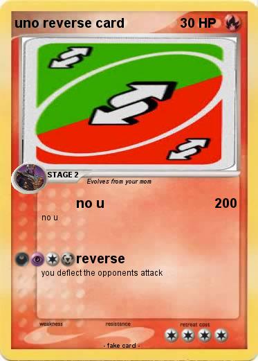 Pokemon uno reverse card