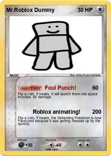 Pokemon Mr.Roblox Dummy Pokemon Mr.Roblox Dummy