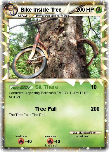 Pokemon Bike Inside Tree