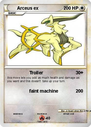 Pokemon Arceus ex