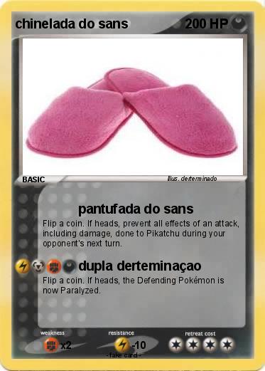Pokemon chinelada do sans