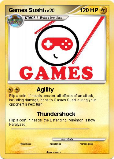 Pokemon Games Sushi